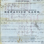 1852 Gregorio Esparza Land Grant in Travis County