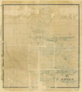 1845 Map of Bexar County